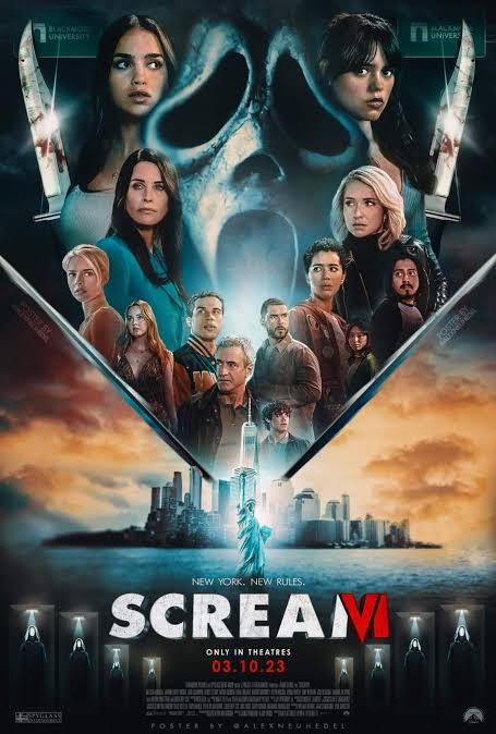 Scream VI (2023) Hollywood {Hindi + English} Daul Audio Full Movie HD ESub